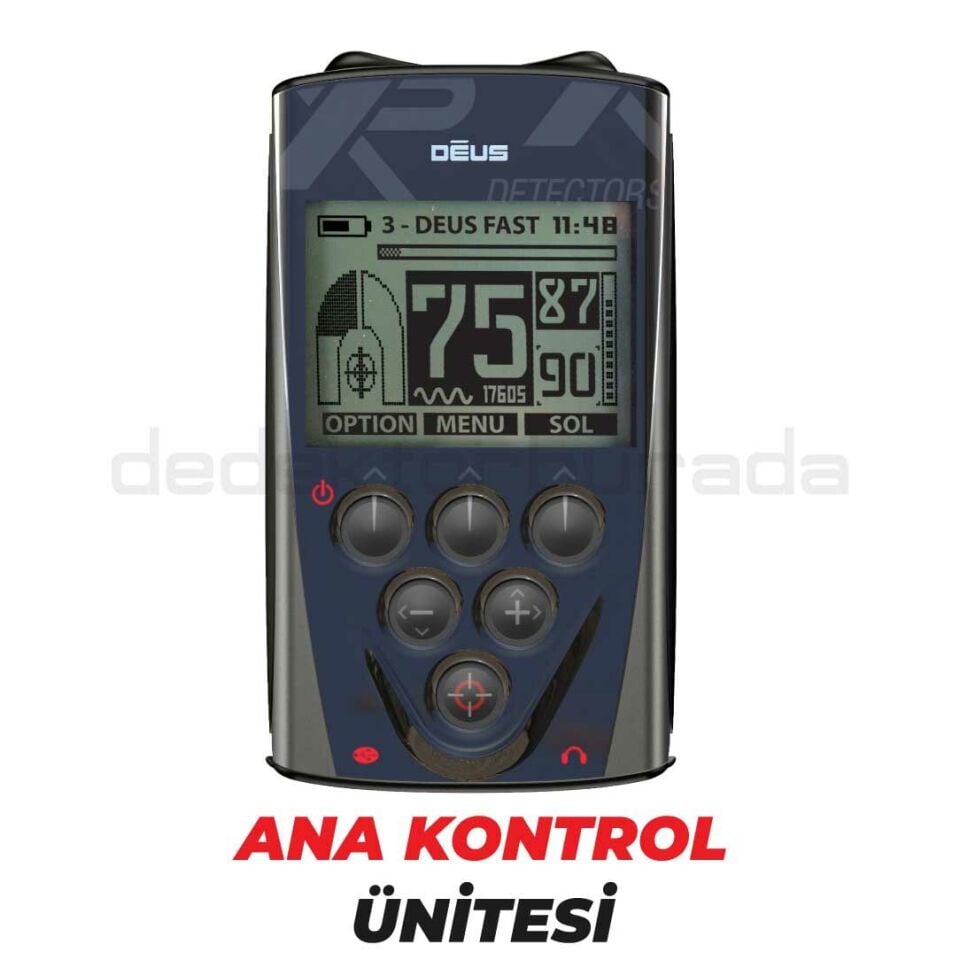 Deus Dedektör - 34x28cm X35 Başlık, WS4 Kulaklık, Ana Kontrol Ünitesi