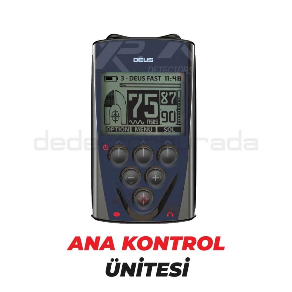 Deus Dedektör - 22,5cm X35 Başlık, WS4 Kulaklık, Ana Kontrol Ünitesi