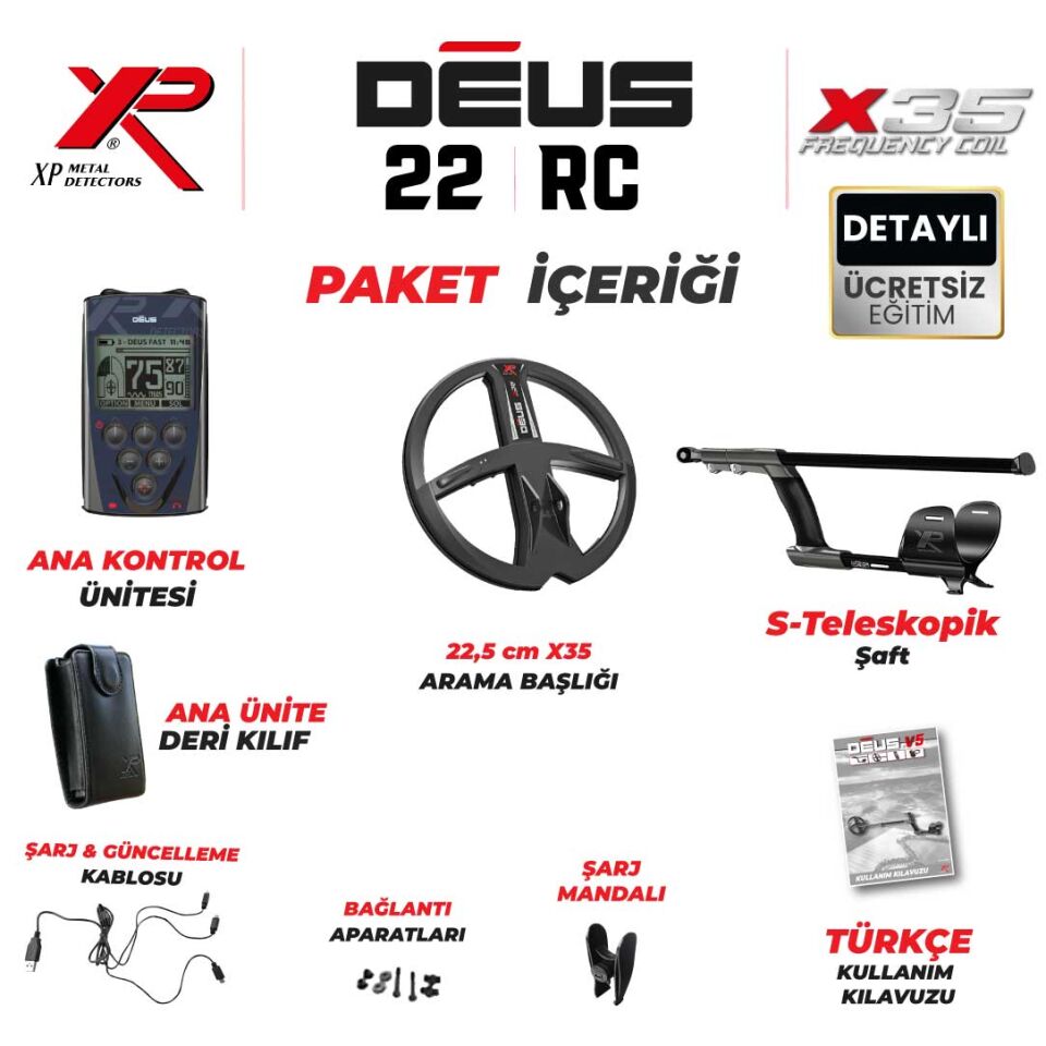 Deus Dedektör - 22,5cm X35 Başlık, Ana Kontrol Ünitesi