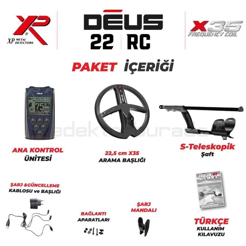 Deus Dedektör - 22,5cm X35 Başlık, Ana Kontrol Ünitesi