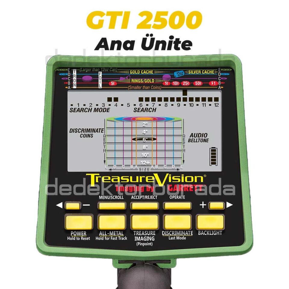 GTI 2500 Dedektör (9,5 inch Başlık)