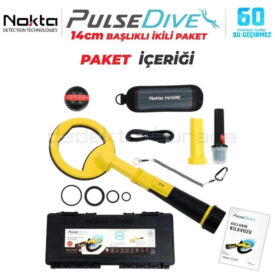 2.EL PulseDive Scuba Dedektörü - Sarı