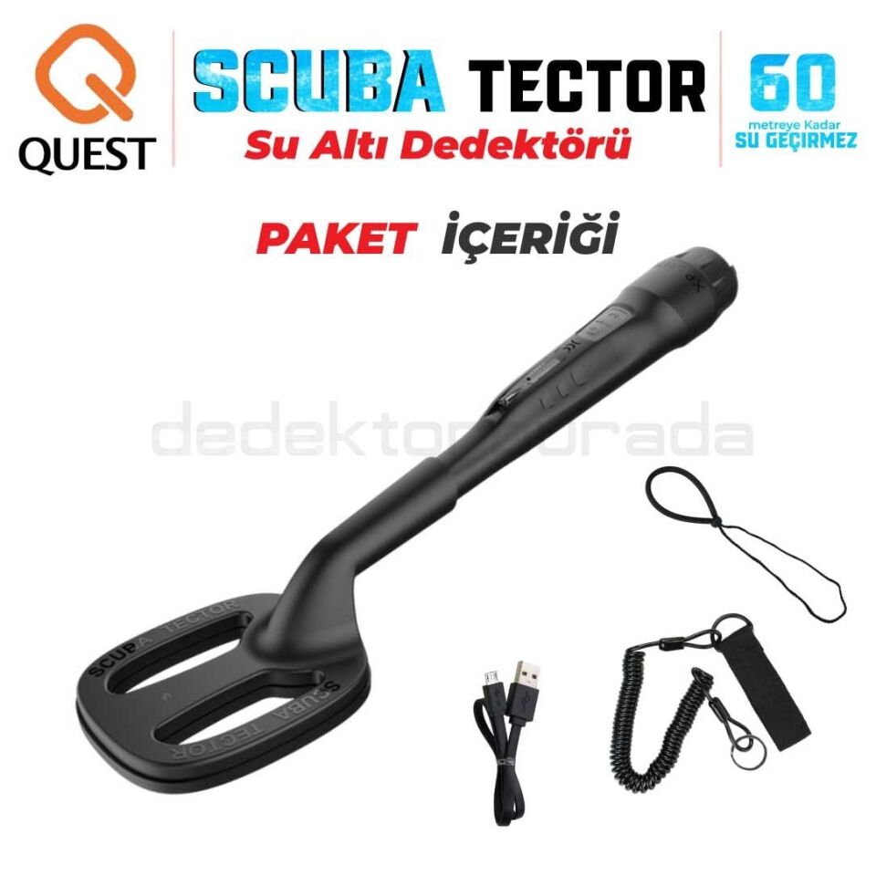 Scuba Tector Su Altı Dedektörü - Siyah