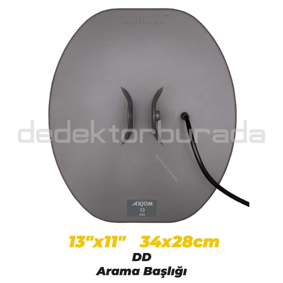 Axiom Standart Altın Dedektörü 34x28 cm DD, 28x18 cm MONO Başlıklı MS-3 Kablosuz Kulaklık