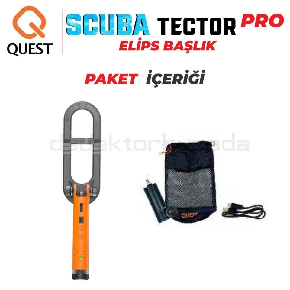 Scuba Tector PRO Su Altı Dedektörü & Sahil Arama Dedektörü