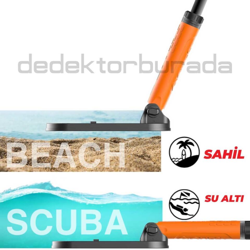 Scuba Tector PRO Su Altı Dedektörü & Sahil Arama Dedektörü