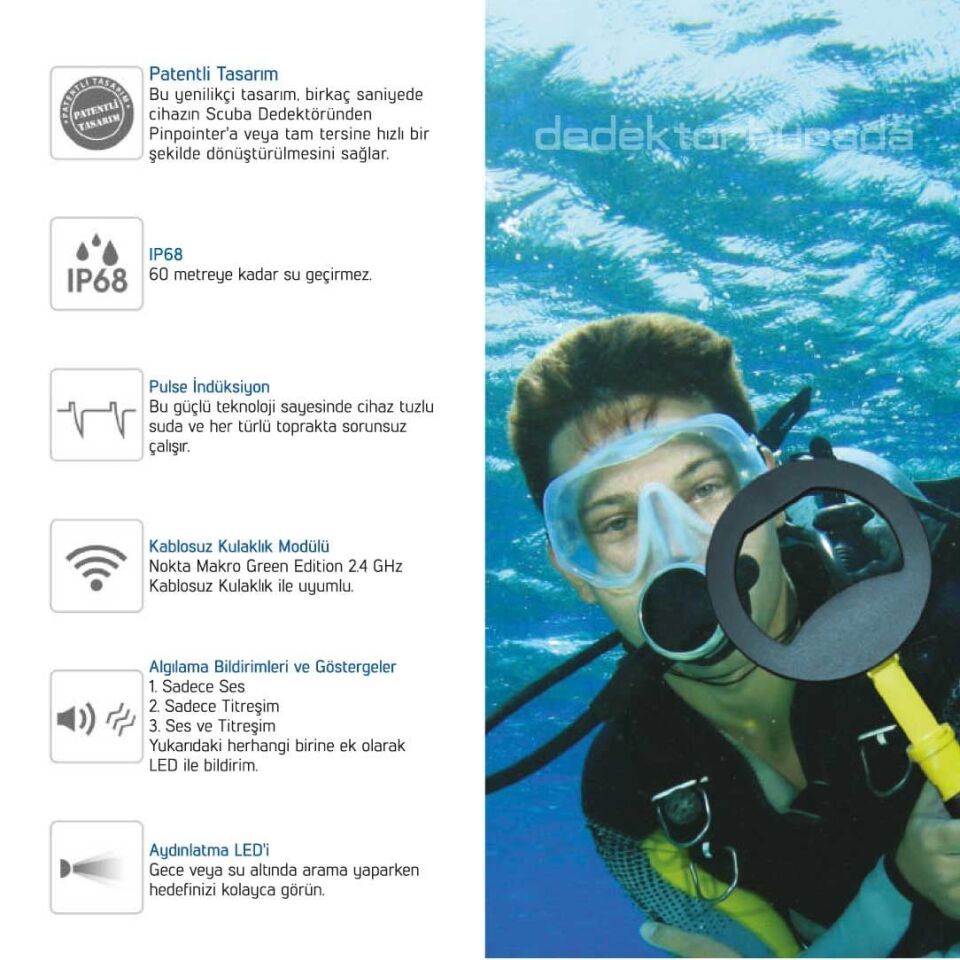 PulseDive Pointer - 20 cm Büyük Başlıklı Set