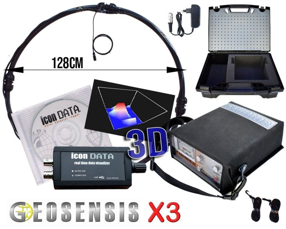 Geosensis X3 Derin Arama Dedektörü - 3D Paket