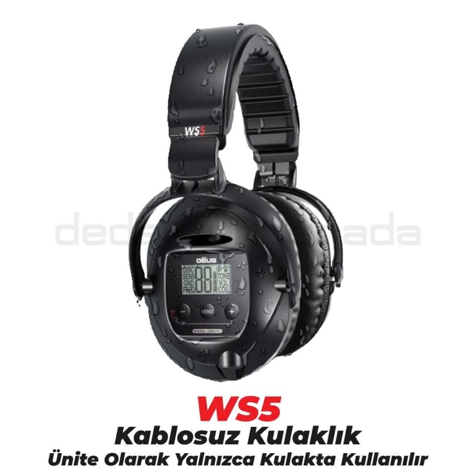 Deus Dedektör - 22,5cm X35 Başlık, WS5 Kulaklık