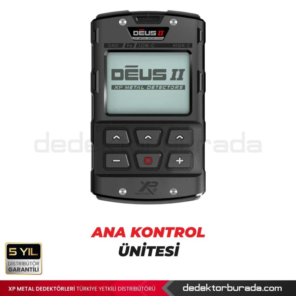 Deus 2 Dedektör - 22,5cm FMF Başlık, WS6 Kulaklık, Ana Kontrol Ünitesi