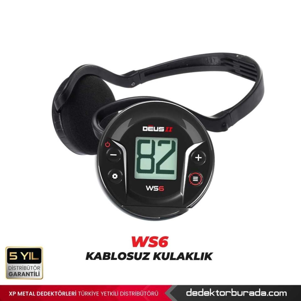 Deus 2 Dedektör - 34x28cm FMF Başlık, WS6 Kulaklık, Ana Kontrol Ünitesi