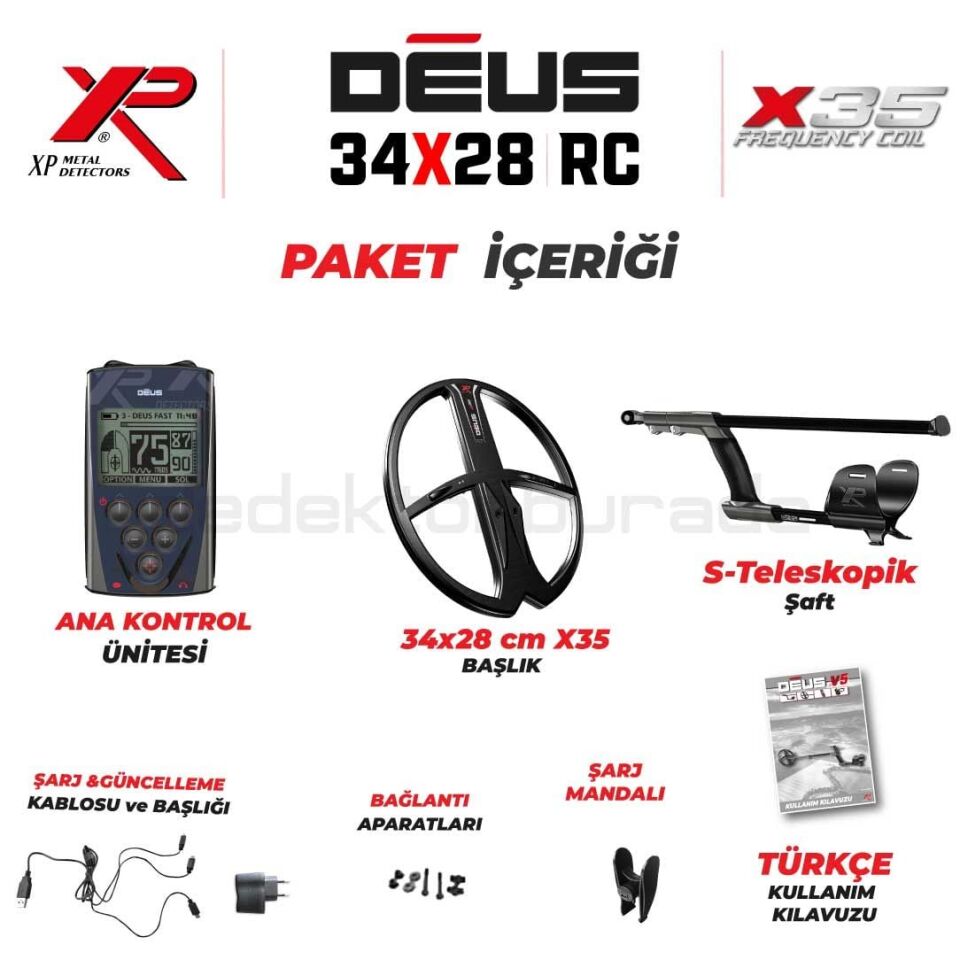 Deus Dedektör - 34x28cm X35 Başlık, Ana Kontrol Ünitesi