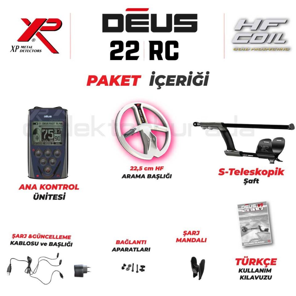 Deus Dedektör - 22,5cm HF Başlık, Ana Kontrol Ünitesi