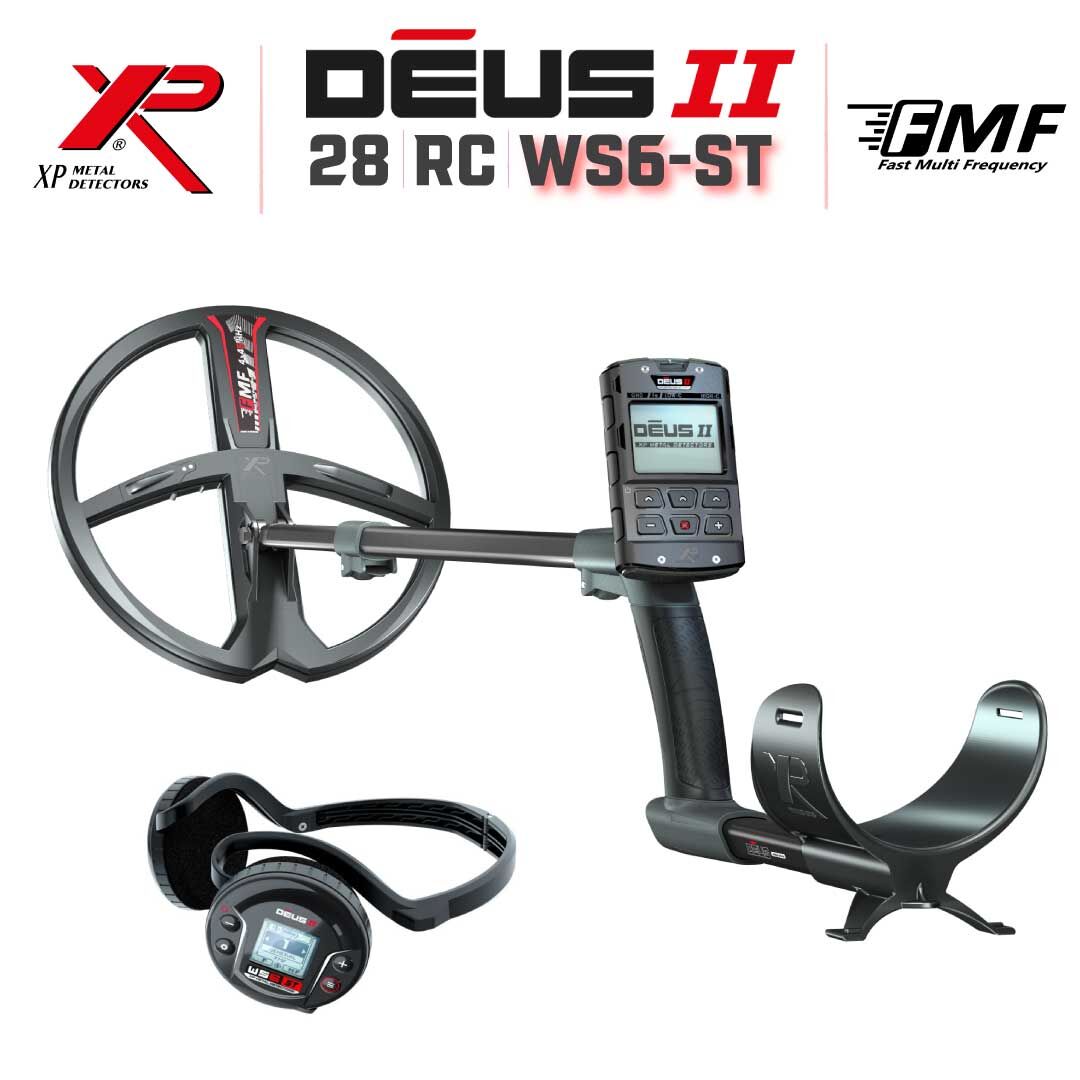 Deus 2 Dedektör - 28cm FMF Başlık, WS6 Kulaklık, Ana Kontrol Ünitesi