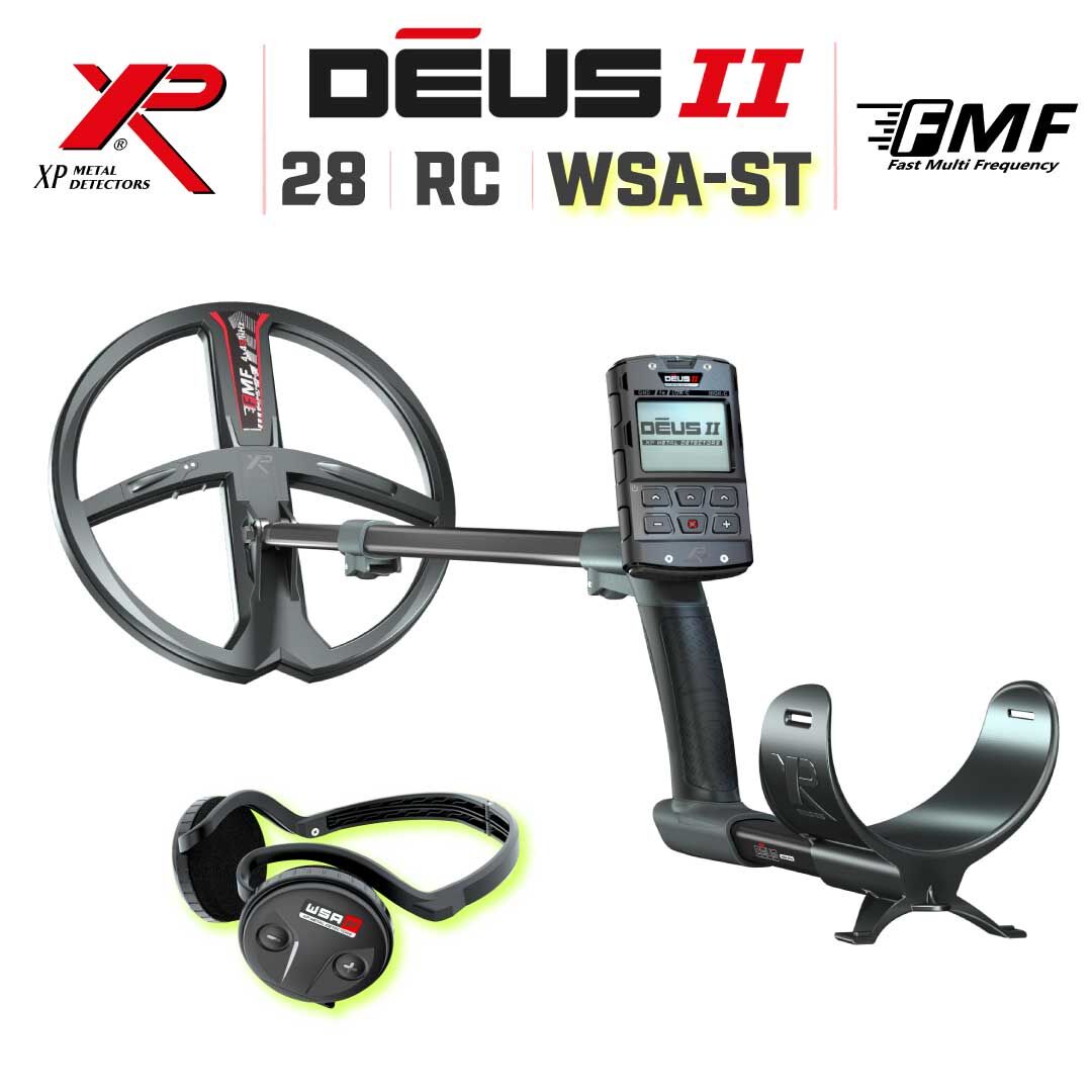 Deus 2 Dedektör - 28cm FMF Başlık, Ana Kontrol Ünitesi, WSA ST Kulaklık