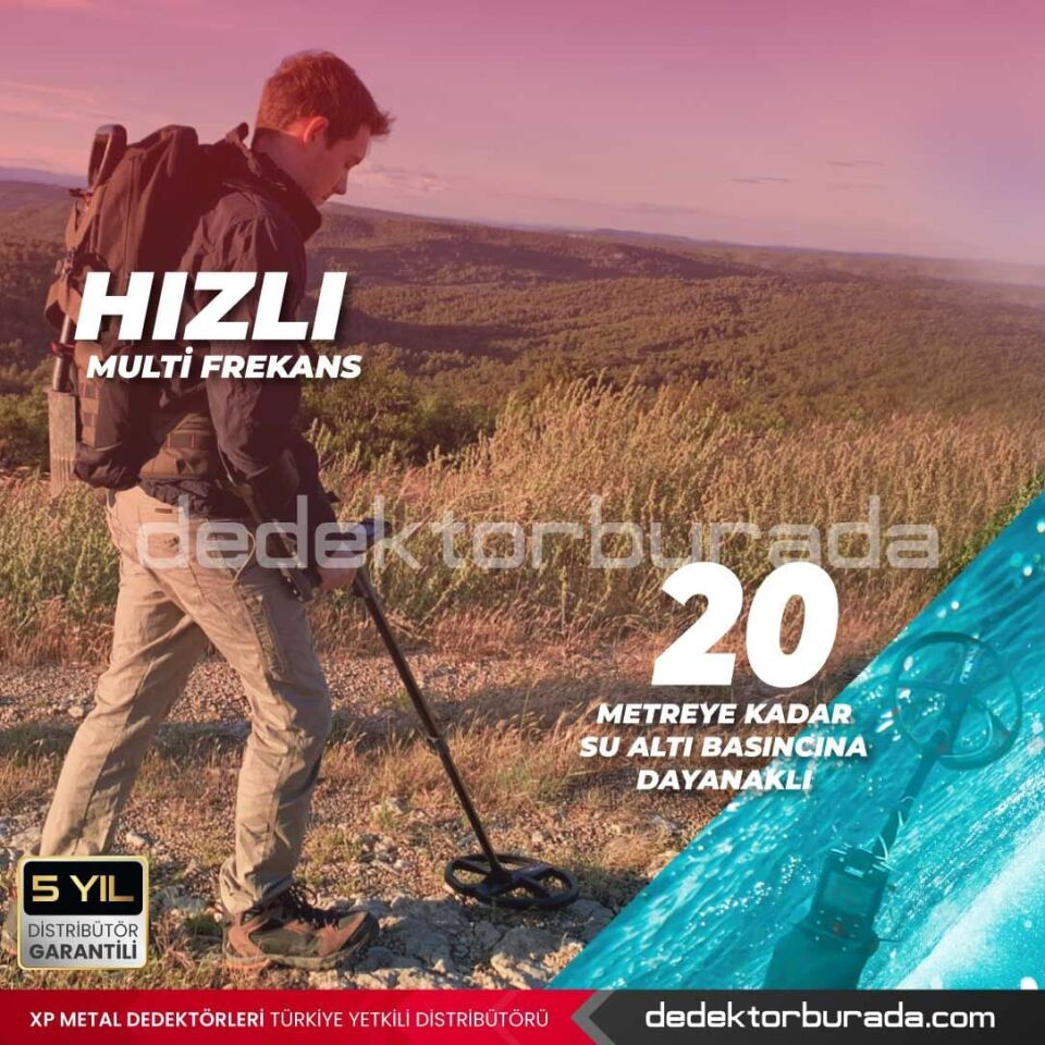 Deus 2 Dedektör - 28cm FMF Başlık, Ana Kontrol Ünitesi, WSA ST Kulaklık
