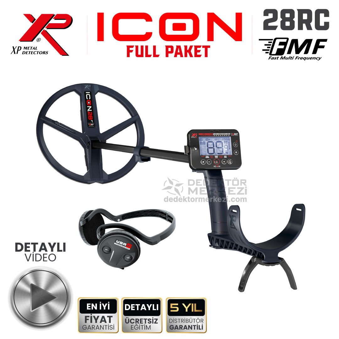 XP ICON Dedektör – FULL Paket WSA ST Kulaklık