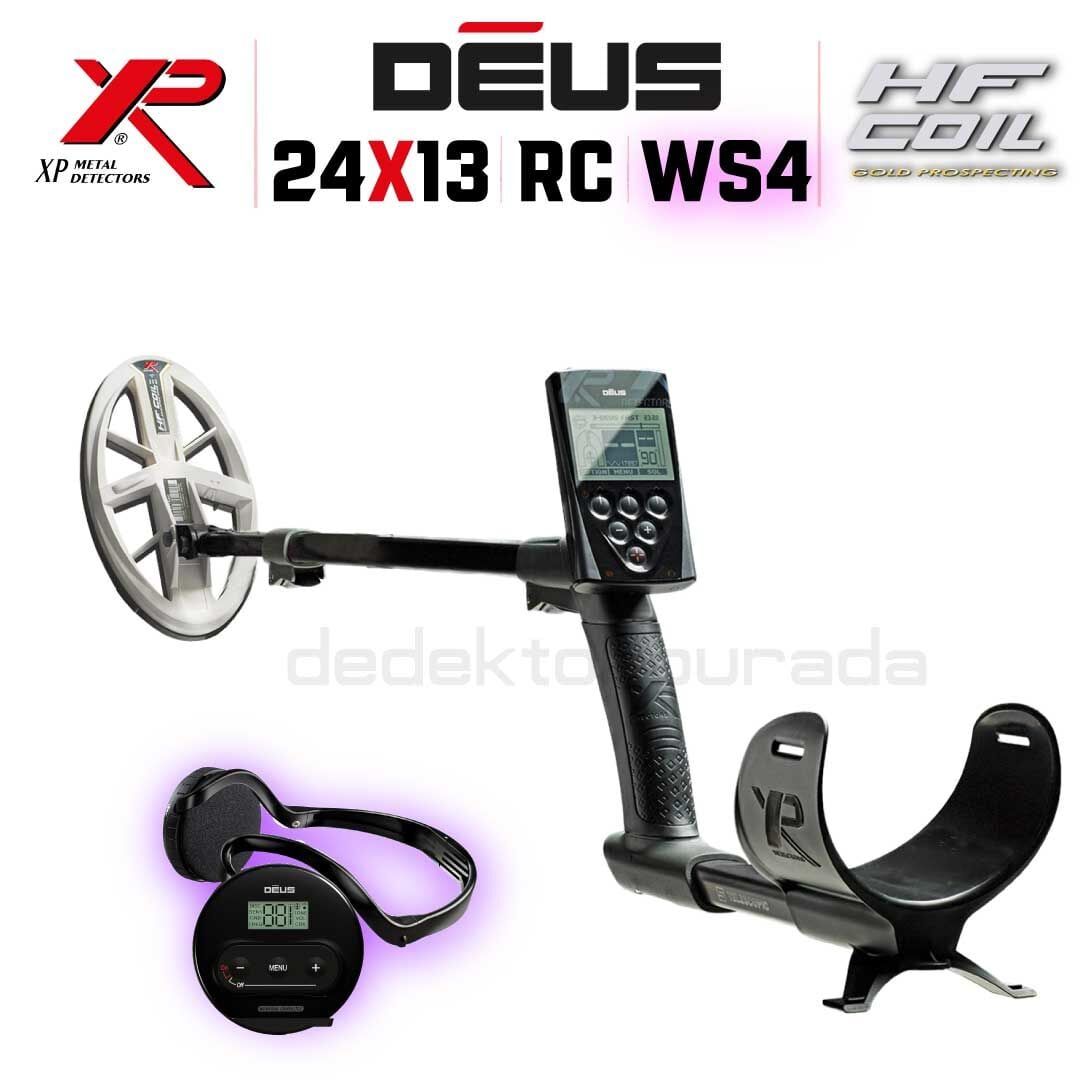 DEUS Dedektör - 24x13cm HF Başlık, Ana Kontrol Ünitesi (RC), WS4 Kulaklık - FULL PAKET