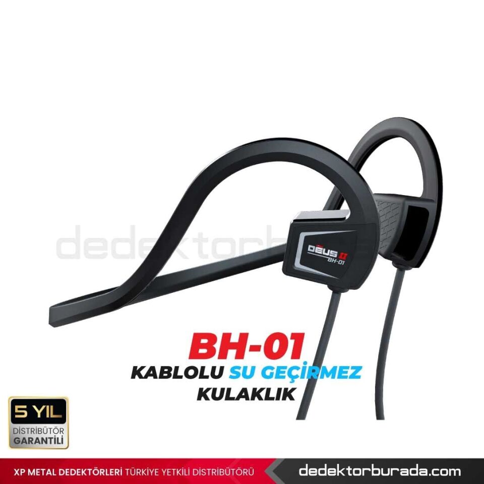 DEUS 2 Dedektör - 28cm FMF Başlık, Ana Kontrol Ünitesi (RC), BH-01 Kablolu Su Geçirmez Kulaklık