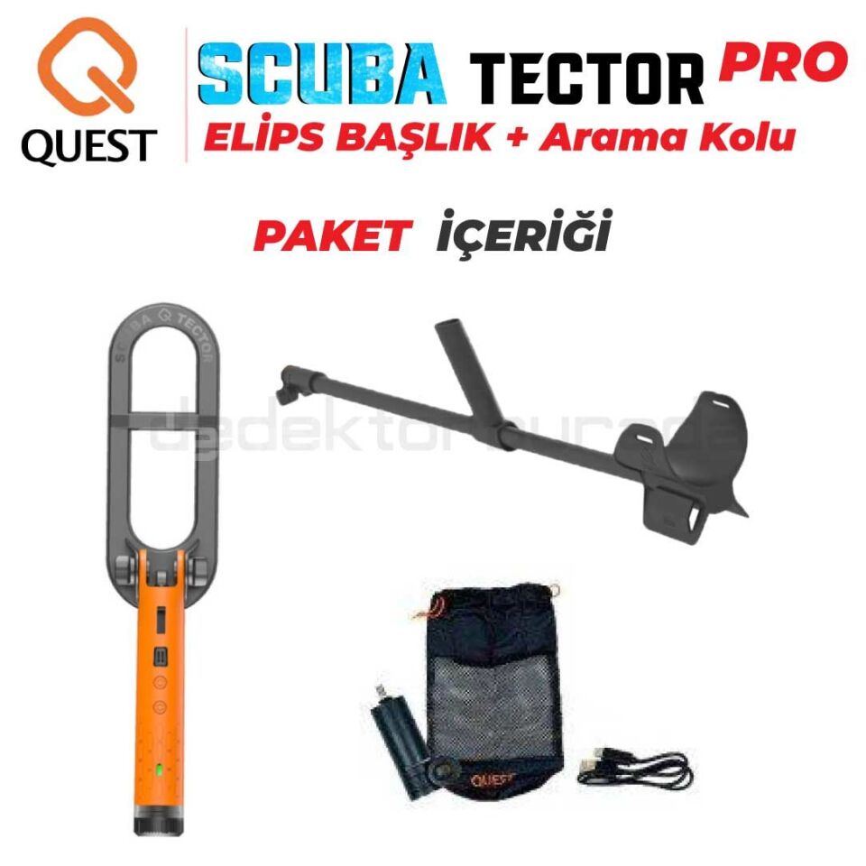 Scuba Tector PRO Su Altı Dedektörü&Sahil Arama Dedektörü - Arama Kollu