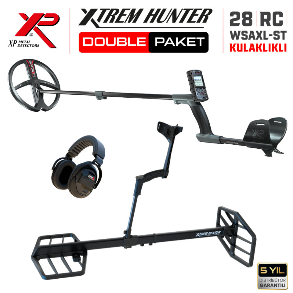 Xtrem Hunter Dedektör - DOUBLE PAKET WSAXL ST Kulaklıklı