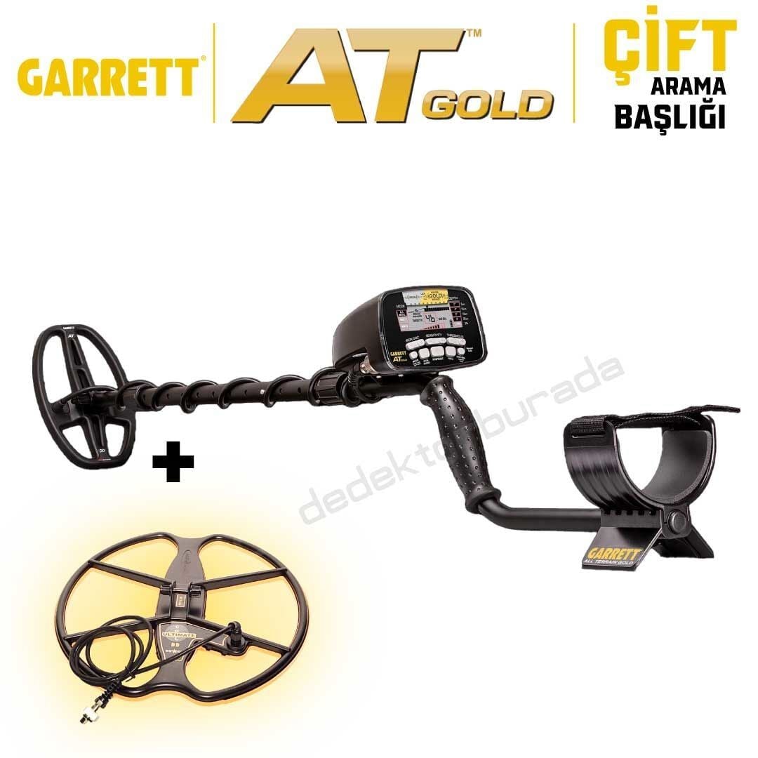 At Gold Altın Dedektörü Çift Başlıklı - 5x8'' + 15'' Ultimate Başlık