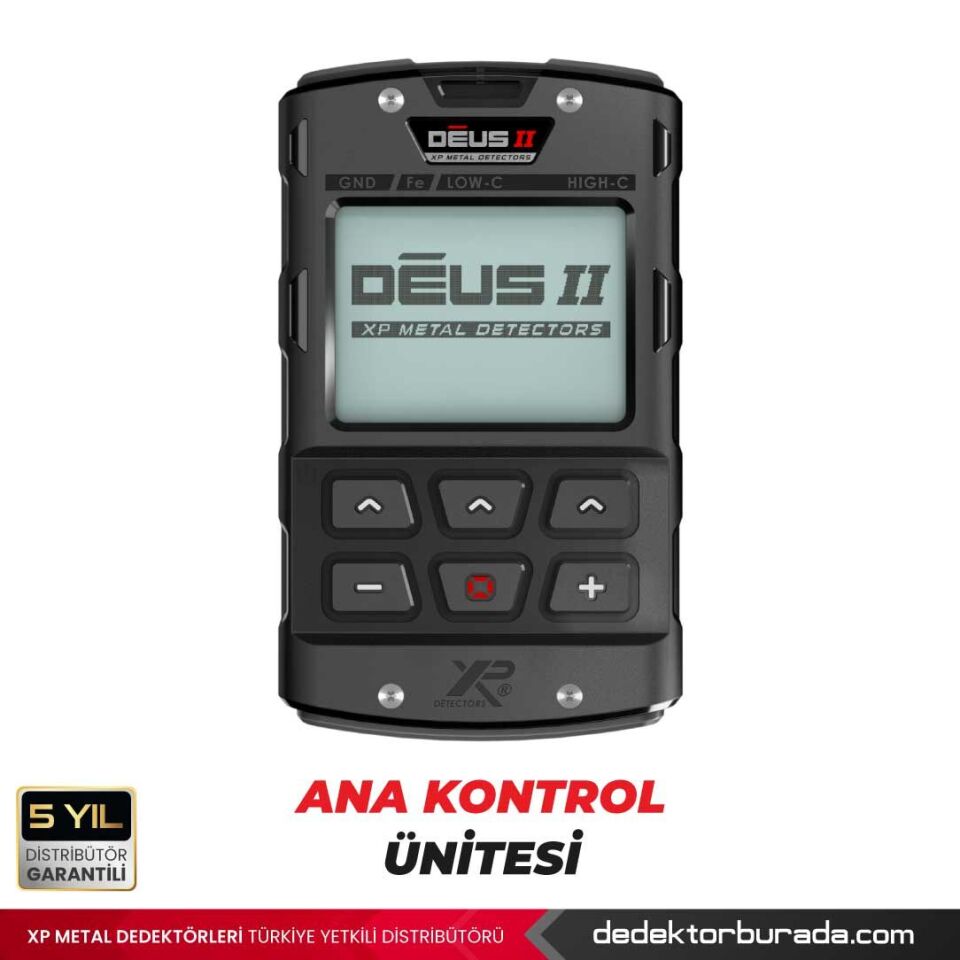 Deus 2 Dedektör - 34x28cm FMF Başlık, WS6 Kulaklık, Ana Kontrol Ünitesi