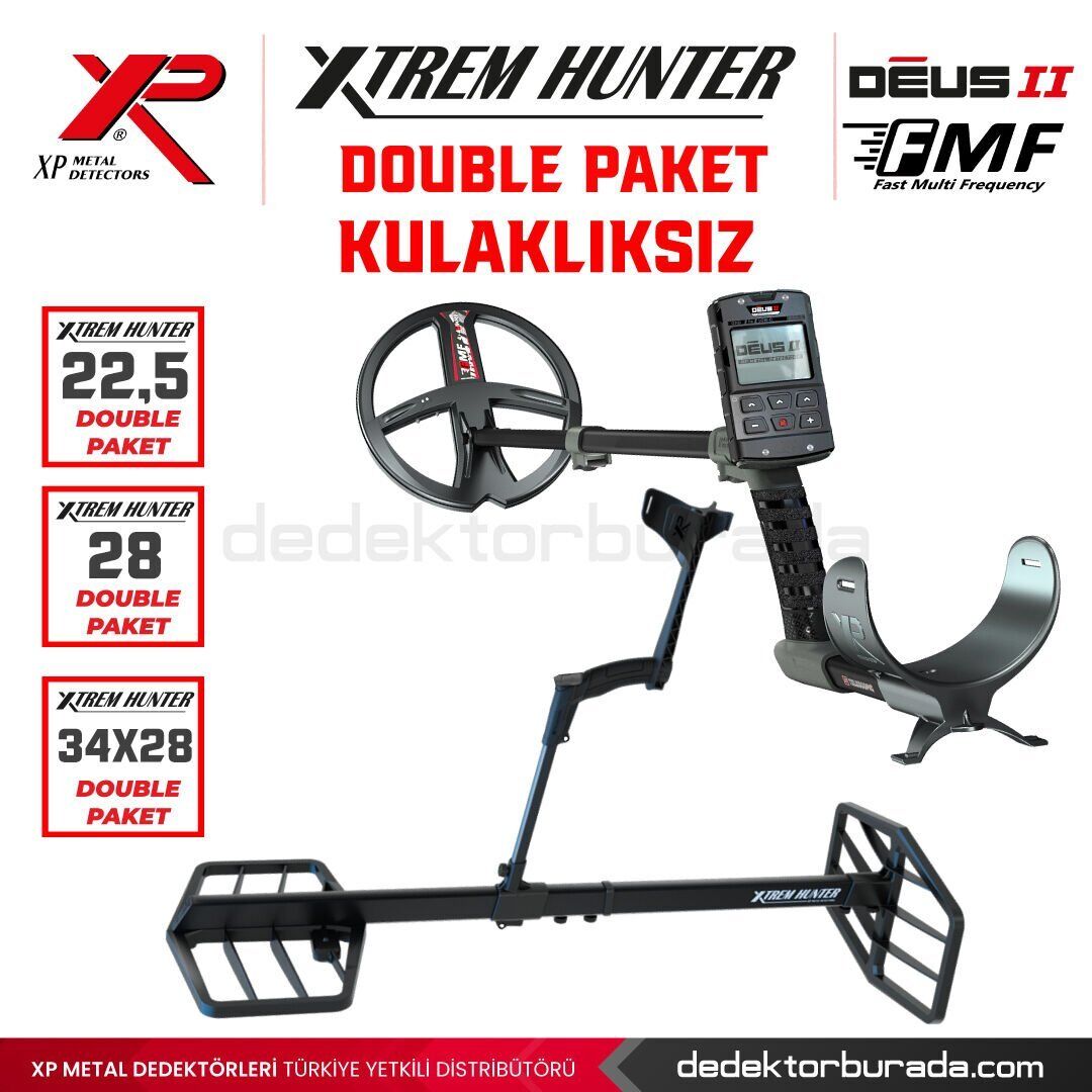 Xtrem Hunter Dedektör Derin Dedektör - DOUBLE PAKET ( KULAKLIKSIZ )