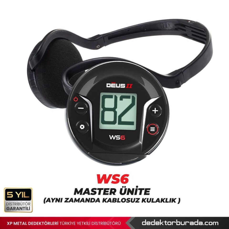 Deus 2 GOLD Dedektör - 24x13cm HF2 Başlık, WS6 Master