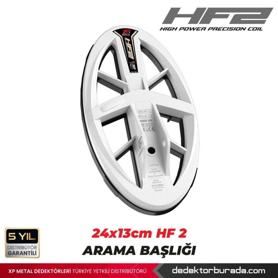 Deus 2 GOLD Dedektör - 24x13cm HF2 Başlık, WS6 Master