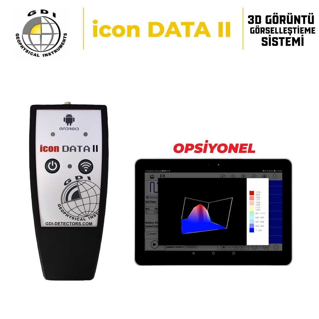 ICON DATA II - Metal Dedektörü 3D Yeraltı Görüntü Veri Görselleştirme Sistemi