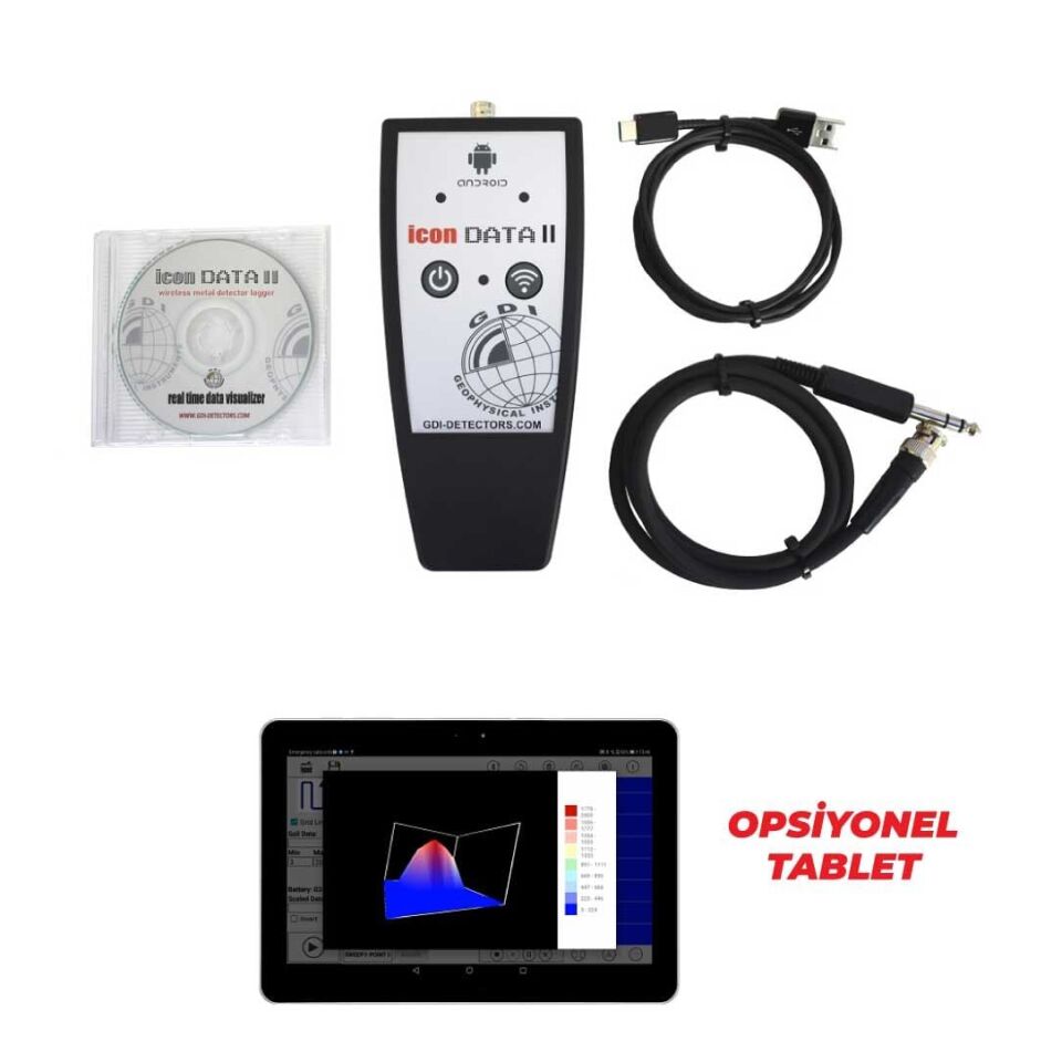 ICON DATA II - Metal Dedektörü 3D Yeraltı Görüntü Veri Görselleştirme Sistemi