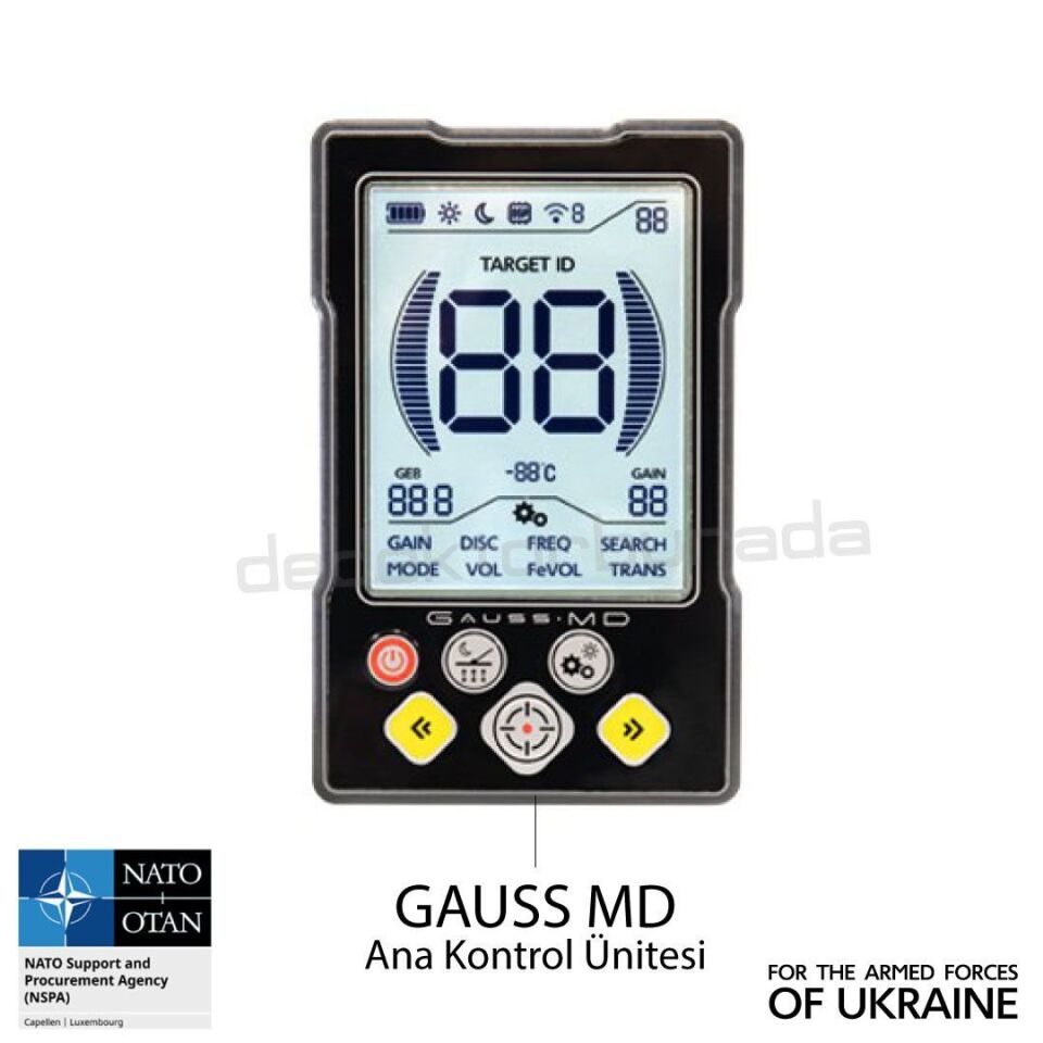 GAUSS MD Dedektör – TIGER 33x25,5cm Başlık + Kulaklık