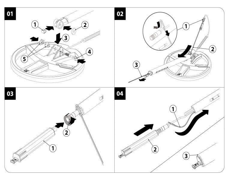 DEUS + ORX Dedektör Uyumlu - 22,5cm HF Başlık