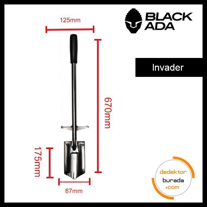 Invader - Kısa Kürek - Paslanmaz Çelik