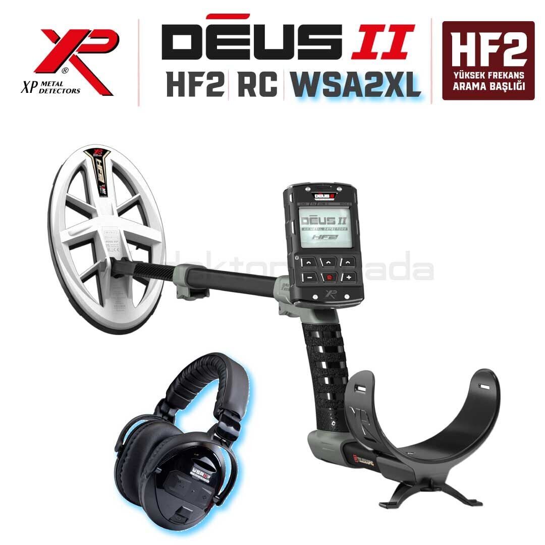 DEUS 2 Gold Altın Dedektörü  - 24x13cm HF2 Başlıklı , Ana Kontrol Üniteli Dedektör WSAII-XL Kablosuz Kulaklıklı Paket