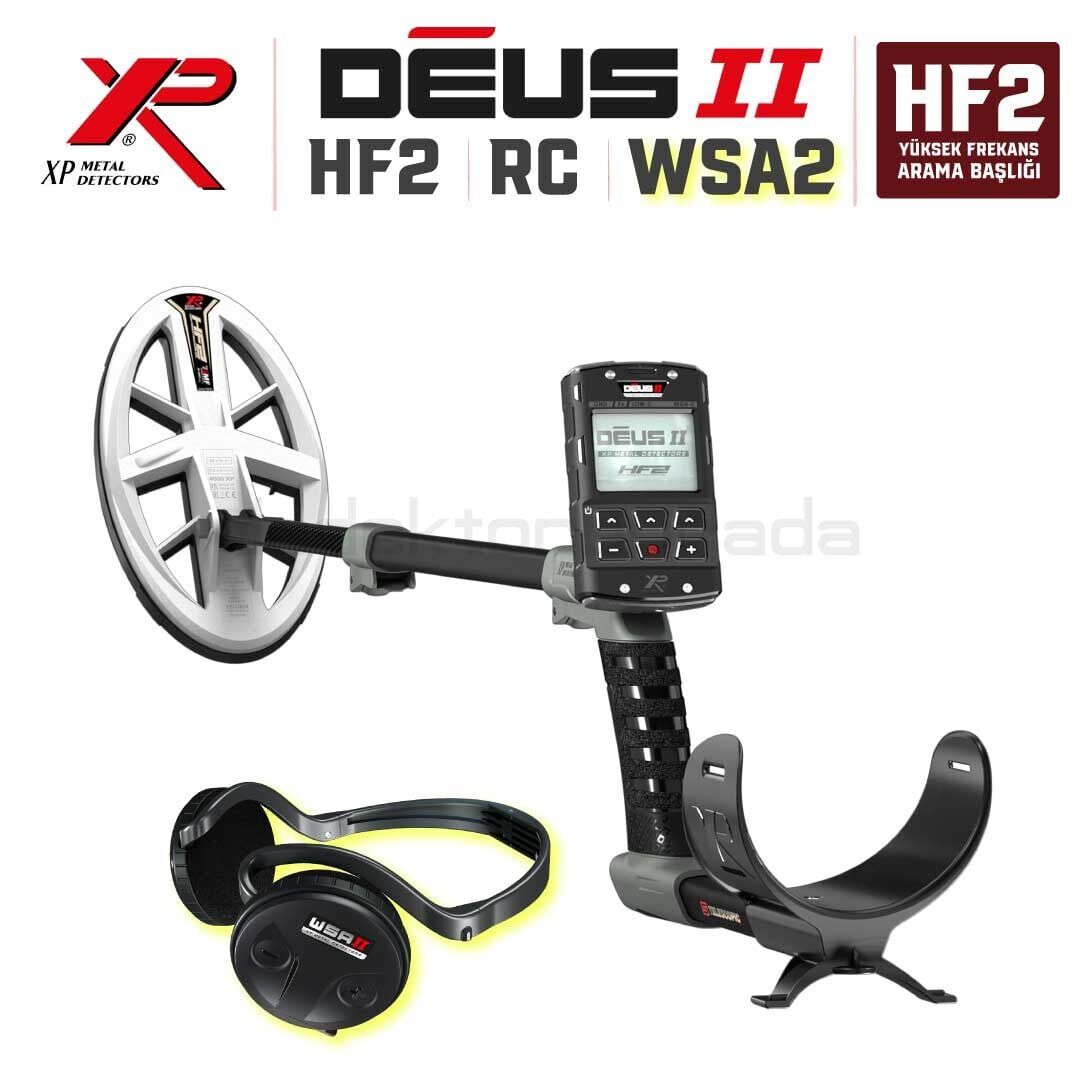 DEUS 2 Gold Altın Dedektörü  - 24x13cm HF2 Başlıklı , Ana Kontrol Üniteli Dedektör WSA 2 Kablosuz Kulaklıklı Paket