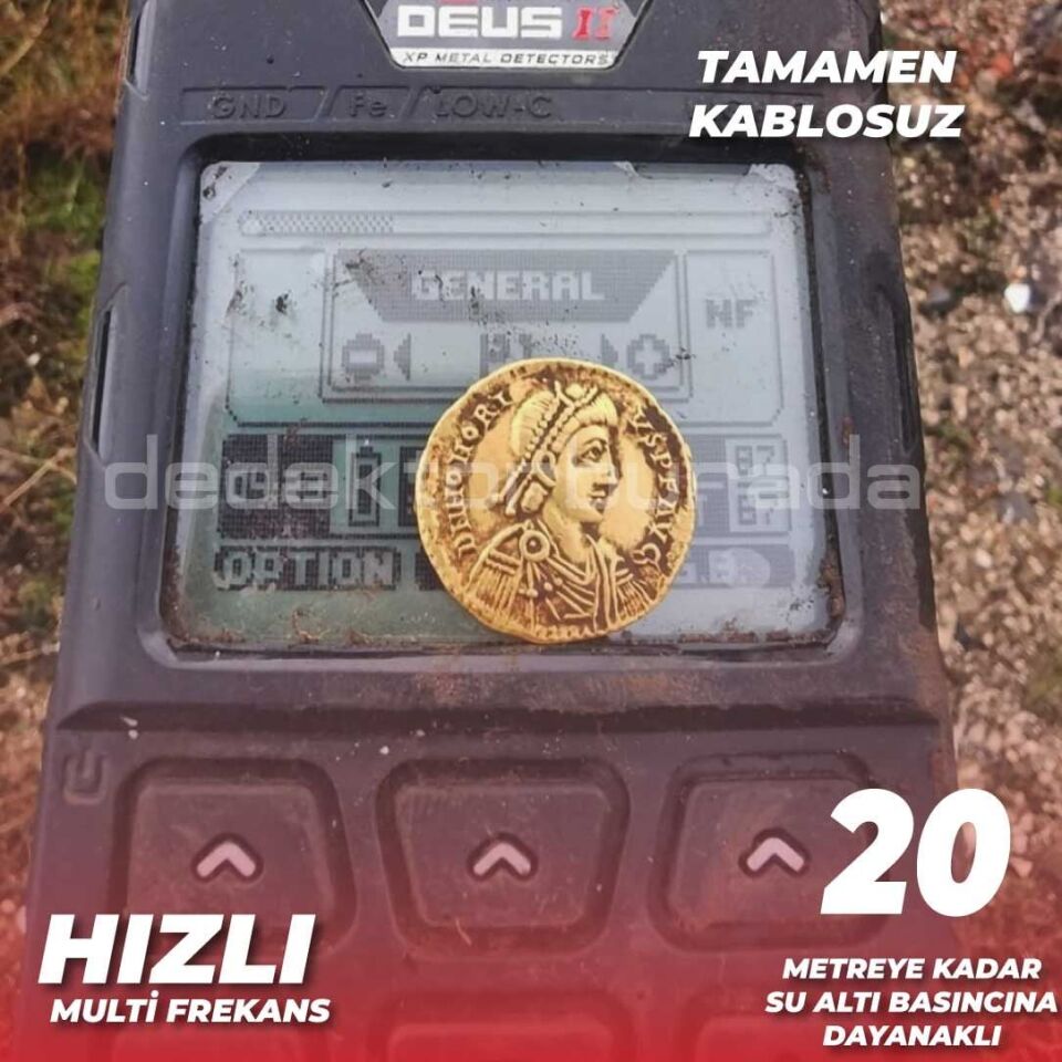 DEUS 2 Gold Altın Dedektörü  - 24x13cm HF2 Başlıklı , Ana Kontrol Üniteli Dedektör Ana Kontrollü Paket
